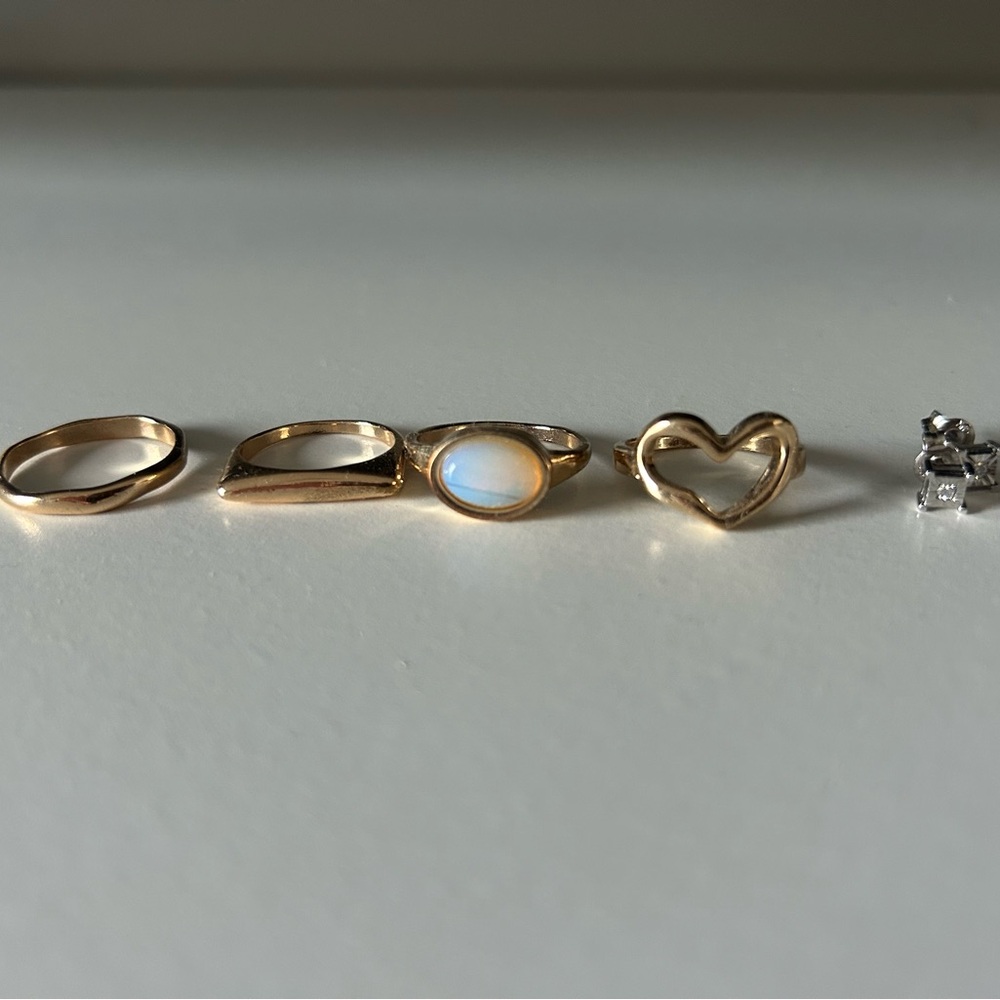 Wild Fable Gold and Silver Ring Set